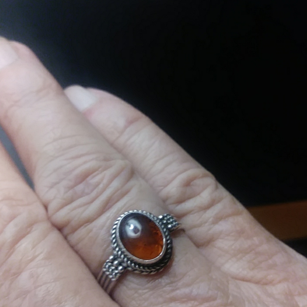 Amber ring.